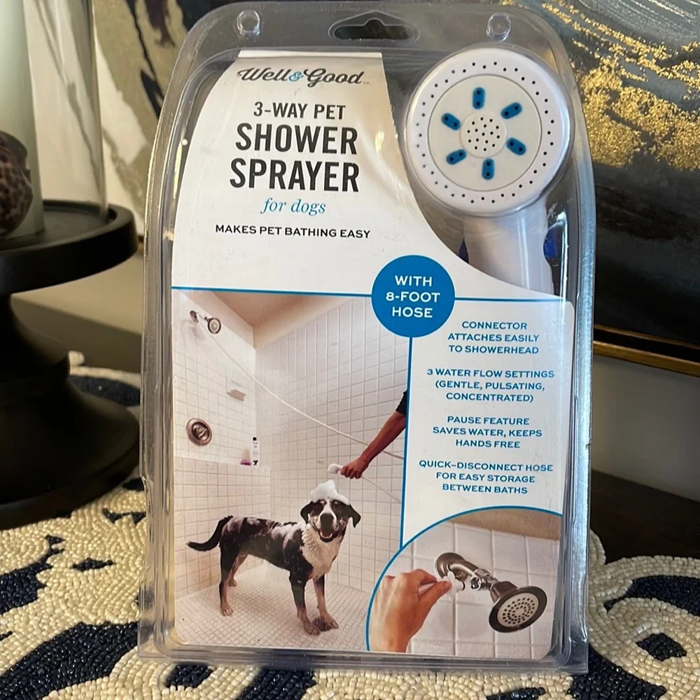 Well & Good 3-Way Pet Shower Sprayer NEW